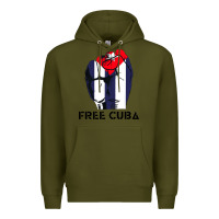 Army Green free cuba Premium Hoodie - artisFamous