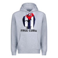 Heather Grey free cuba Premium Hoodie - artisFamous