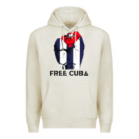 Oatmeal Heather free cuba Premium Hoodie - artisFamous