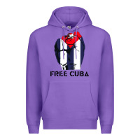 Purple free cuba Premium Hoodie - artisFamous