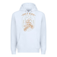 White dirt bike 1a Premium Hoodie - artisFamous