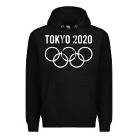 Black OLYMPIC TOKYO 2020 Premium Hoodie - artisFamous