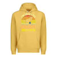Antique Gold i'm ready to crush kindergarten dinosaur back to school kids t shirt Premium Hoodie - artisFamous