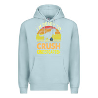 Blue Mist i'm ready to crush kindergarten dinosaur back to school kids t shirt Premium Hoodie - artisFamous