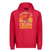 Cardinal i'm ready to crush kindergarten dinosaur back to school kids t shirt Premium Hoodie - artisFamous