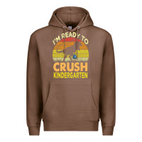 Chestnut i'm ready to crush kindergarten dinosaur back to school kids t shirt Premium Hoodie - artisFamous