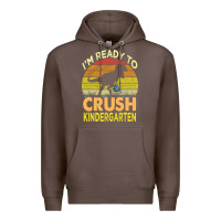 Coffee i'm ready to crush kindergarten dinosaur back to school kids t shirt Premium Hoodie - artisFamous