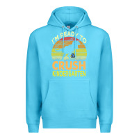 Ocean Blue i'm ready to crush kindergarten dinosaur back to school kids t shirt Premium Hoodie - artisFamous