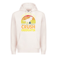 Pale Pink i'm ready to crush kindergarten dinosaur back to school kids t shirt Premium Hoodie - artisFamous