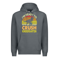 Rock i'm ready to crush kindergarten dinosaur back to school kids t shirt Premium Hoodie - artisFamous