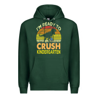 Sports Green i'm ready to crush kindergarten dinosaur back to school kids t shirt Premium Hoodie - artisFamous