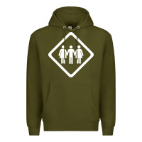 Army Green threesome Premium Hoodie - artisFamous