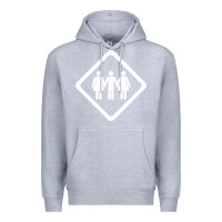 Heather Grey threesome Premium Hoodie - artisFamous