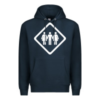 Navy threesome Premium Hoodie - artisFamous