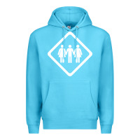 Ocean Blue threesome Premium Hoodie - artisFamous