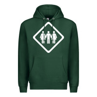 Sports Green threesome Premium Hoodie - artisFamous