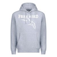 Heather Grey lynyrd skynard free bird ronnie van zant Premium Hoodie - artisFamous