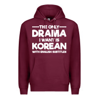 Burgundy korean drama k drama korean Premium Hoodie - artisFamous