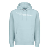Blue Mist proudly unpoisoned Premium Hoodie - artisFamous