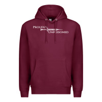 Burgundy proudly unpoisoned Premium Hoodie - artisFamous