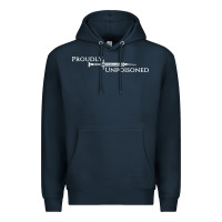 Navy proudly unpoisoned Premium Hoodie - artisFamous