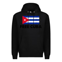 Black free cuba  sos cuba cuba pride nuestra cuba Premium Hoodie - artisFamous