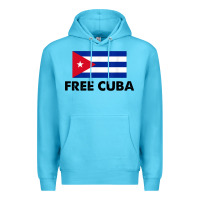 Ocean Blue free cuba  sos cuba cuba pride nuestra cuba Premium Hoodie - artisFamous