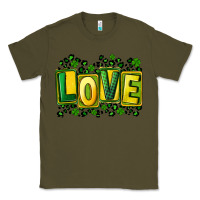 Army Green St. Patrick's Day love Classic Tee - FaDigitalArtStudio
