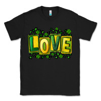 Black St. Patrick's Day love Classic Tee - FaDigitalArtStudio