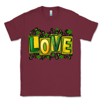 Burgundy St. Patrick's Day love Classic Tee - FaDigitalArtStudio