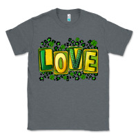 Charcoal Heather St. Patrick's Day love Classic Tee - FaDigitalArtStudio