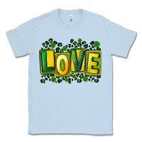 Dusty Blue St. Patrick's Day love Classic Tee - FaDigitalArtStudio