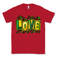Red St. Patrick's Day love Classic Tee - FaDigitalArtStudio