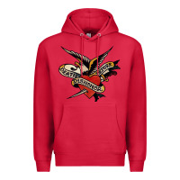 Cardinal sailor jerry tattoo art military mermaid Premium Hoodie - artisFamous