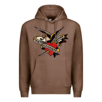 Chestnut sailor jerry tattoo art military mermaid Premium Hoodie - artisFamous