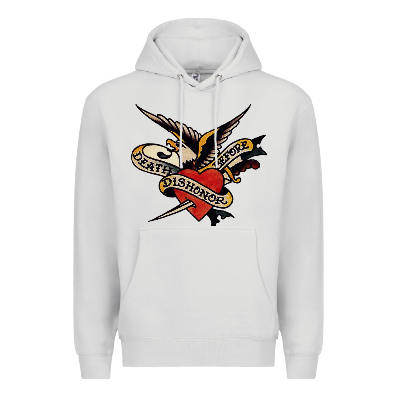 Sailor Jerry Tattoo Art Military Mermaid Premium Hoodie by artisFamous | Teevron