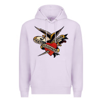 Lilac sailor jerry tattoo art military mermaid Premium Hoodie - artisFamous