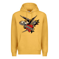 Mustard sailor jerry tattoo art military mermaid Premium Hoodie - artisFamous
