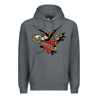 Rock sailor jerry tattoo art military mermaid Premium Hoodie - artisFamous
