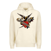 Sandshell sailor jerry tattoo art military mermaid Premium Hoodie - artisFamous