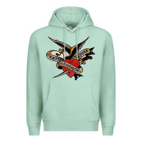 Seafoam sailor jerry tattoo art military mermaid Premium Hoodie - artisFamous