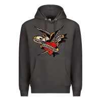 Smoke sailor jerry tattoo art military mermaid Premium Hoodie - artisFamous