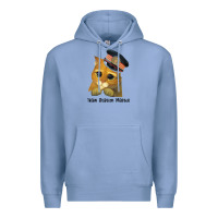 Colony Blue cat tama train station master Premium Hoodie - artisFamous