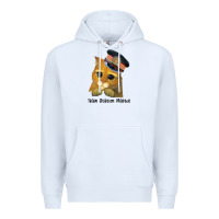 White cat tama train station master Premium Hoodie - artisFamous