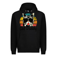 Black cat daddy vintage Premium Hoodie - artisFamous