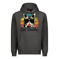 Charcoal Heather cat daddy vintage Premium Hoodie - artisFamous