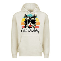 Oatmeal Heather cat daddy vintage Premium Hoodie - artisFamous