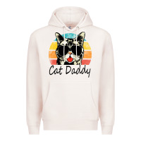 Pale Pink cat daddy vintage Premium Hoodie - artisFamous