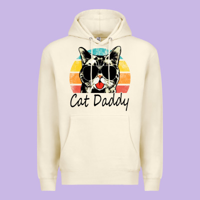 Cat Daddy Vintage Premium Hoodie Designed By Artisfamous