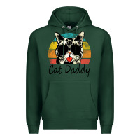 Sports Green cat daddy vintage Premium Hoodie - artisFamous